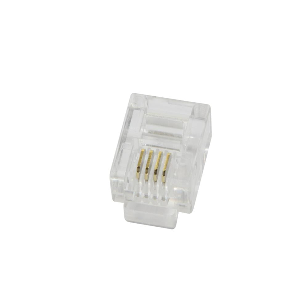 LogiLink RJ11-Modularstecker, 6P4C, ungeschirmt, 100 Stück