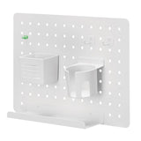 LogiLink Lochplatten-Organizer, Wandmontage, Weiß, 42×32×9,8 cm