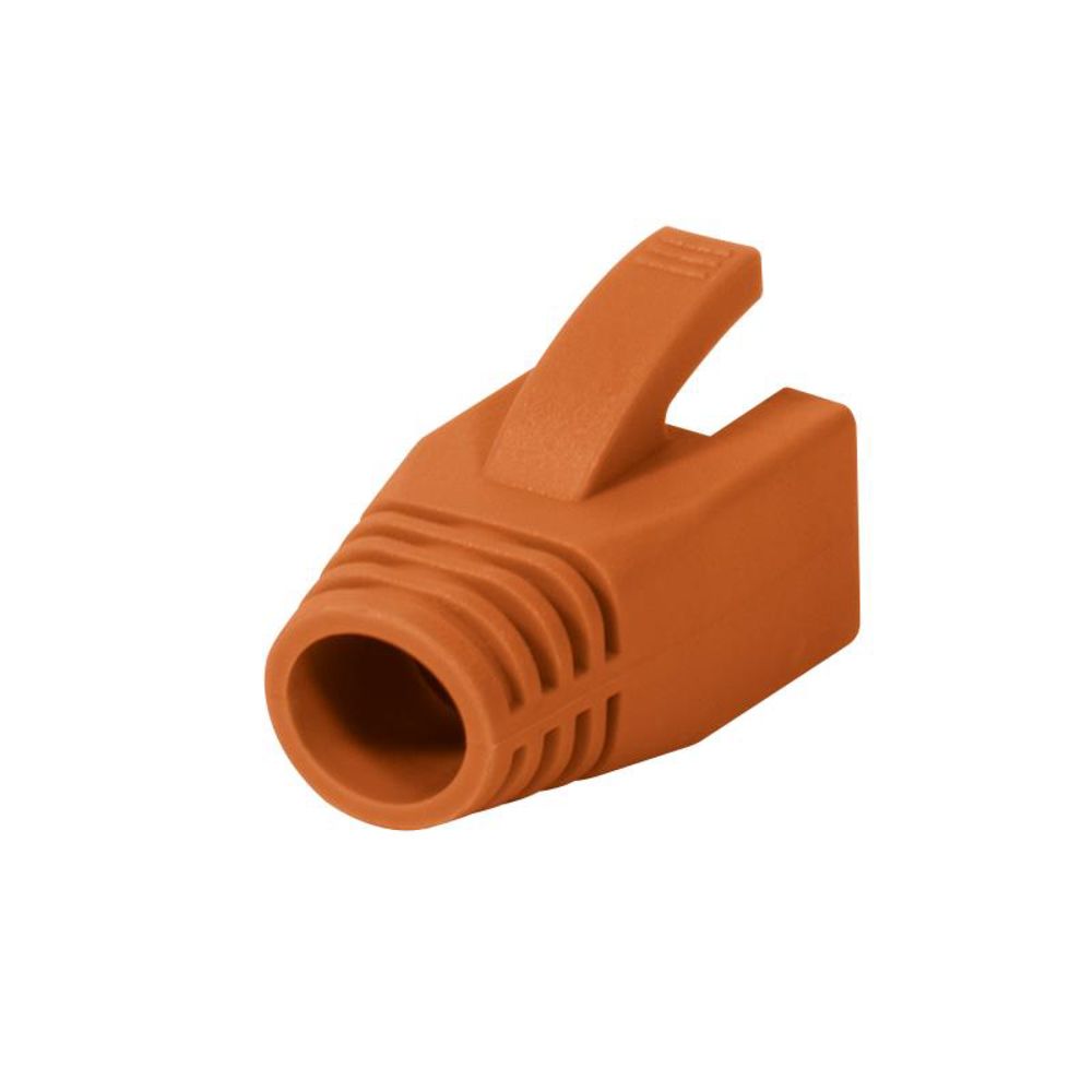 LogiLink RJ45-Stecker Knickschutztülle, 8,0 mm, orange, 50 Stk.