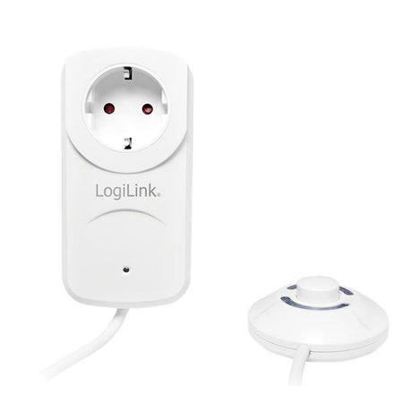 LogiLink Steckdosenadapter mit Fußschalter und LED-Beleuchtung