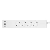 LogiLink Smart Home Wi-Fi Smart Steckdosenleiste 4-fach mit 4x USB-A, Tuya kompatibel