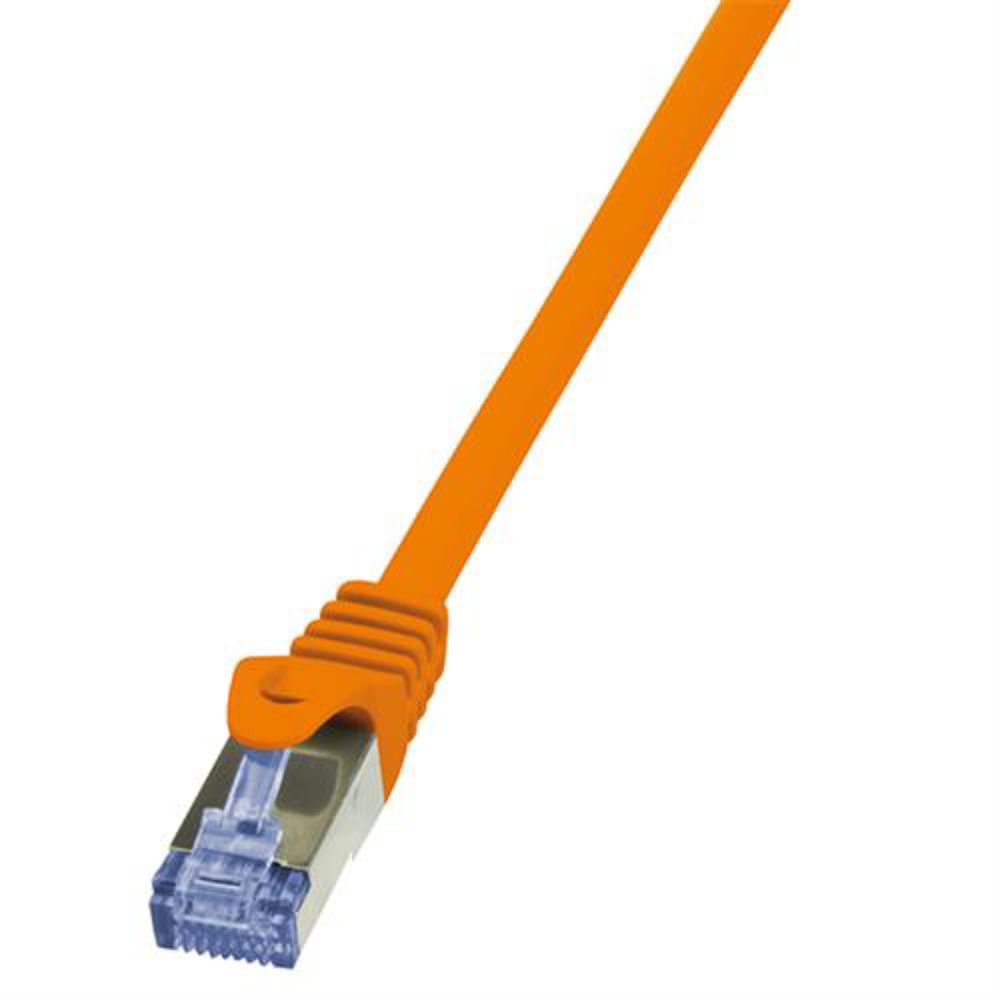 LogiLink Patchkabel PrimeLine, Cat.6A, S/FTP, orange, 3 m