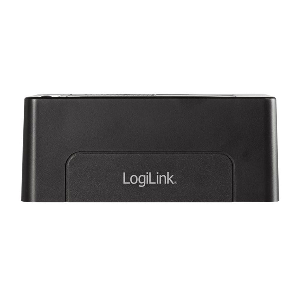 LogiLink USB 3.1 Gen 2 Quickport 2-Port für 2,5/3,5" SATA HDD/SSD schwarz inkl. Netzteil