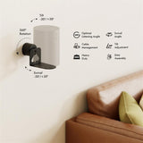 LogiLink Lautsprecher-Wandhalterung für SONOS ERA 100 & 300, max. 5 kg, schwarz