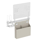 LogiLink Lochplatten-Büroschienenorganizer, Weiß, 55,7×17,2×74,5 cm