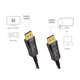 LogiLink DisplayPort-Kabel DP/M zu DP/M 8K/60 Hz AOC schwarz 20 m