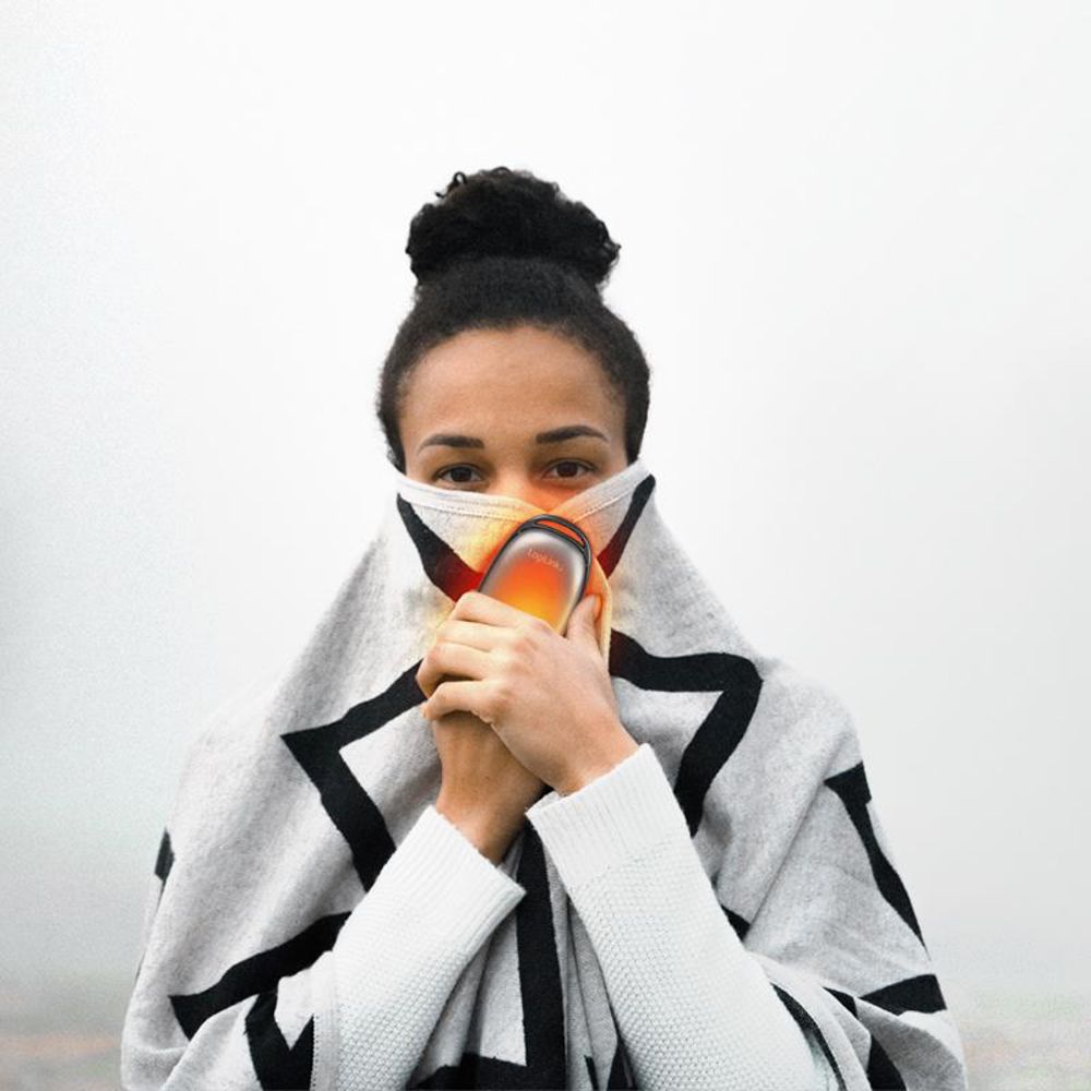 LogiLink Powerbank 4.000 mAh mit Handwärmer, USB-A, metallgrau