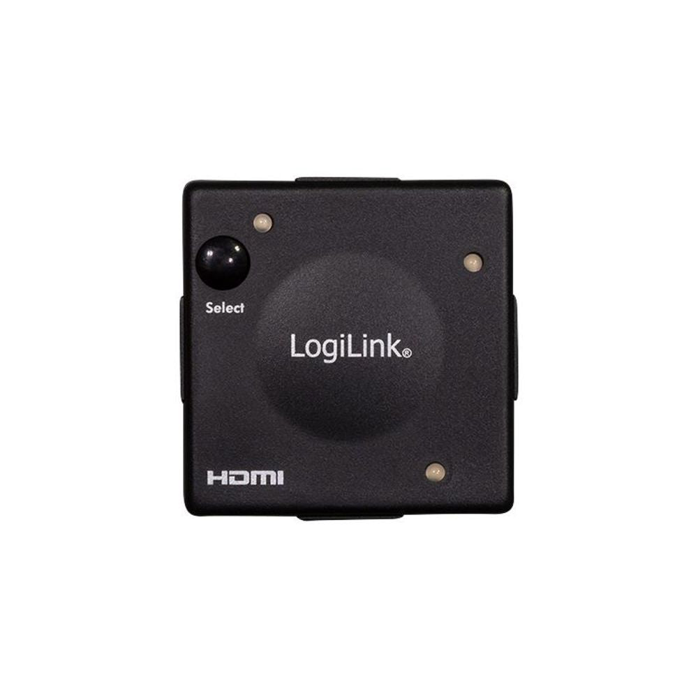 LogiLink HDMI switch 3x1 Port 1080p/60 Hz HDCP CEC Mini ABS Gehäuse Full HD 3 Geräte automatisch umschalten