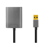 LogiLink USB 3.0-Adapter USB-A/M zu DVI/F 1080p schwarz 0,1 m