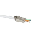 LogiLink RJ45-Modularstecker, Cat.6, geschirmt, vorne offen, 50 Stk.