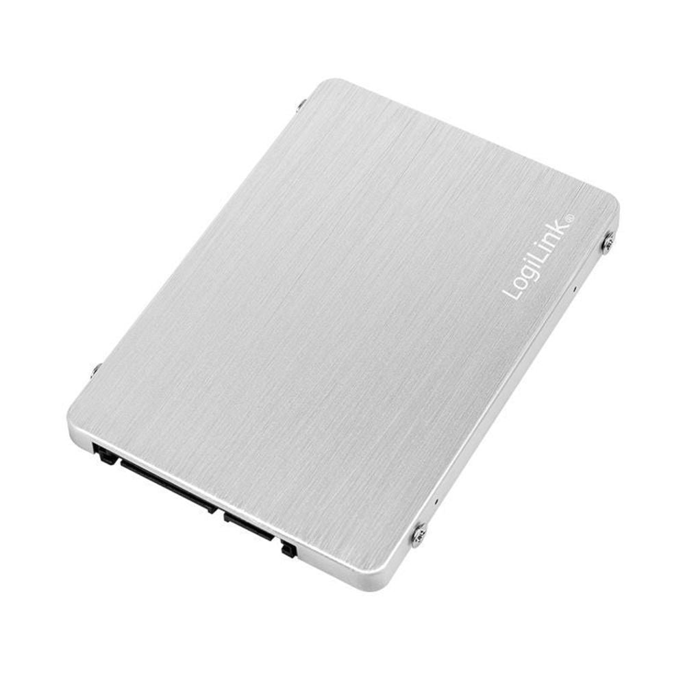 LogiLink Externes SSD Gehäuse 2,5" M.2 NGFF SATA Aluminium Festplattengehäuse