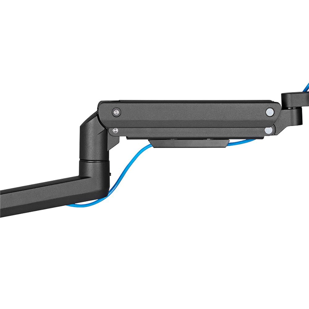 LogiLink Monitorhalterung, 17–49", Wandbefestigung, Gasdruckfeder, Flat & Curved Screens, Aluminium