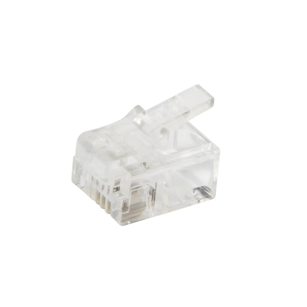 LogiLink RJ11-Modularstecker, 6P4C, ungeschirmt, 100 Stück