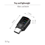 LogiLink USB‑C DAC Audio‑Adapter mit EQ, USB‑C auf 3,5 mm Klinke, schwarz