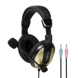 LogiLink Stereo-Headset mit 2x 3,5-mm-Klinkenstecker und hohem Tragekomfort