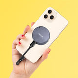 LogiLink Magnetisches USB 3.2 Gen2 SSD-Gehäuse, 100 W PD, MagSafe-kompatibel, Spacegrau