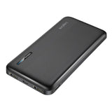 LogiLink Powerbank 10.000 mAh, 2× USB-A, 1× USB-C, Schnellladen, Schwarz