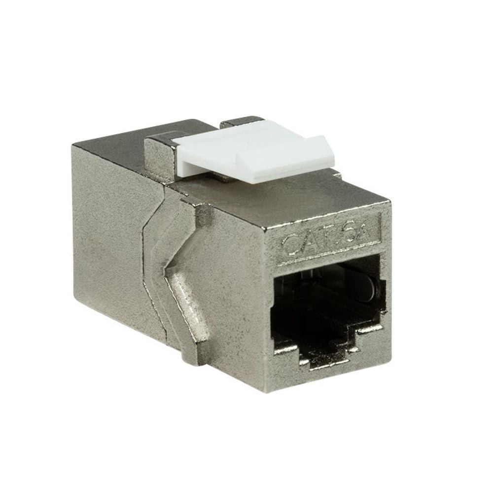 LogiLink Keystone Kupplung Cat.6A 2x RJ45 STP, nur 14,5mm breit, kleine Bauform