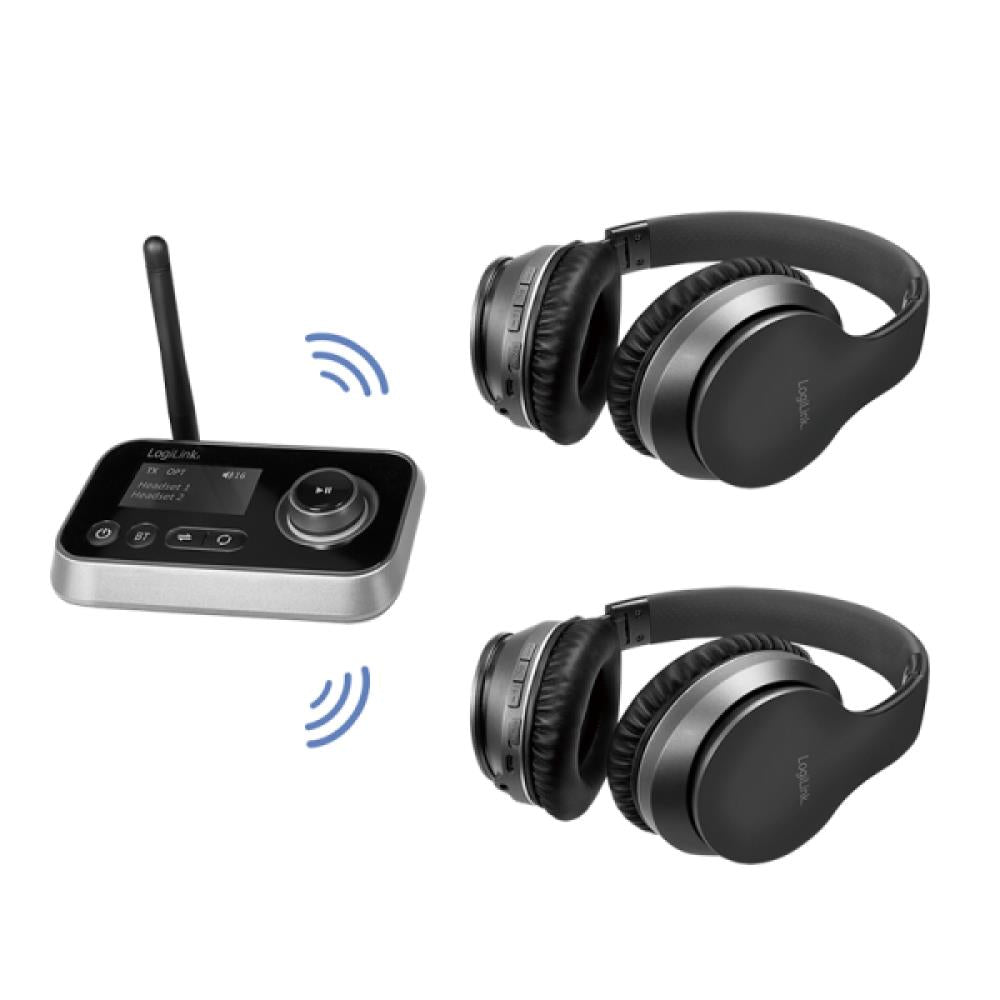 LogiLink Bluetooth 5.0 Audiosender Empfänger Transmitter Receiver für Nicht-bluetoothfähige Geräte