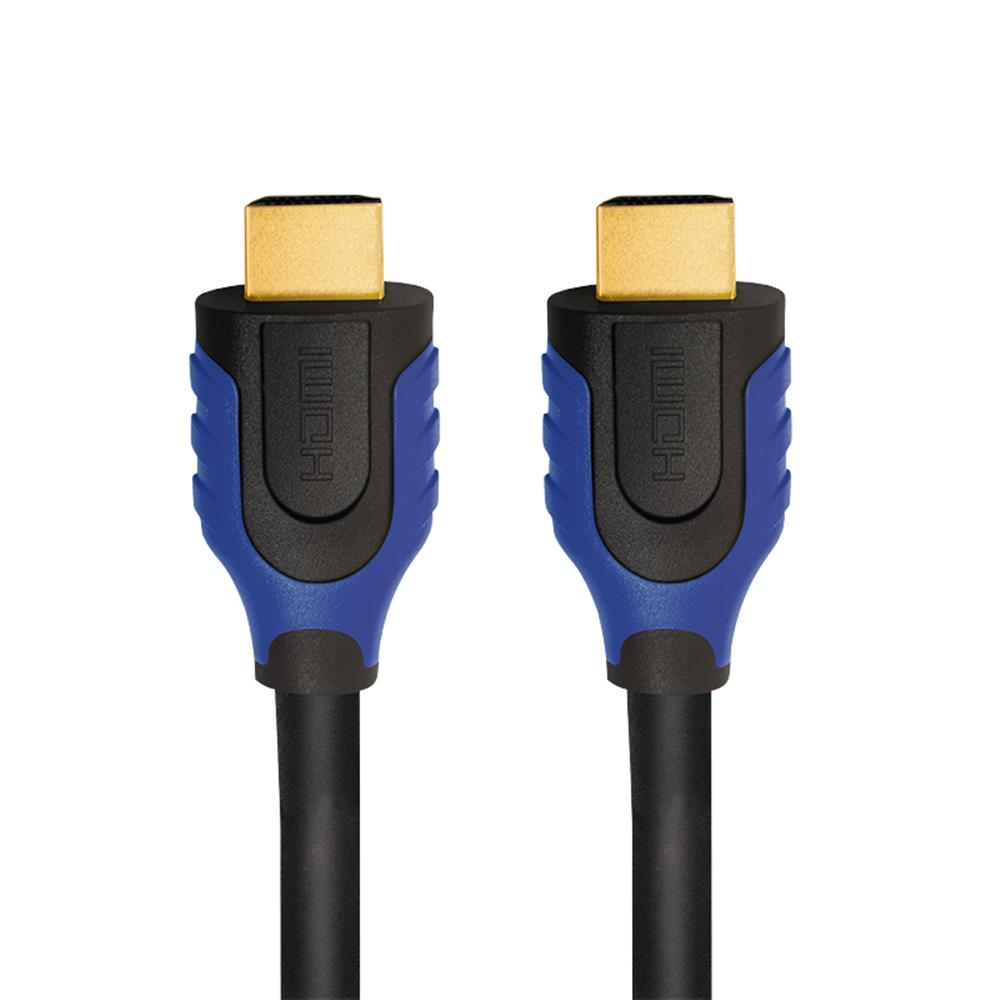 LogiLink HDMI-Kabel, Stecker zu Stecker, 4K/60 Hz, 10m, Schwarz/Blau