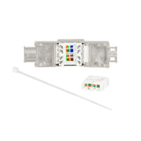 LogiLink Cat.8.1 Keystone-Buchse – STP, werkzeuglos, 14,5 mm schmal