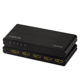 LogiLink HDMI-Splitter, 1x4-Port, 4K/60 Hz, HDCP, HDR, CEC, Downscaler