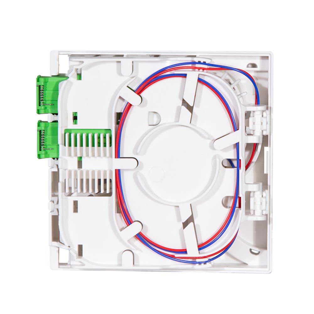 LogiLink FTTH-Anschlussdose – 2× SC/APC, inkl. 30 m Glasfaserkabel
