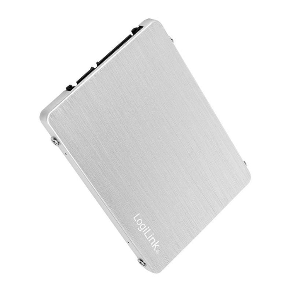 LogiLink Externes SSD Gehäuse 2,5" M.2 NGFF SATA Aluminium Festplattengehäuse