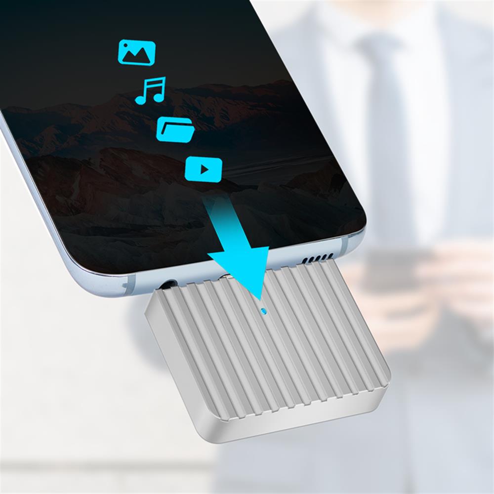 LogiLink USB 3.2 Gen2x1 SSD-Gehäuse, USB-C zu PCIe NVMe, Silber