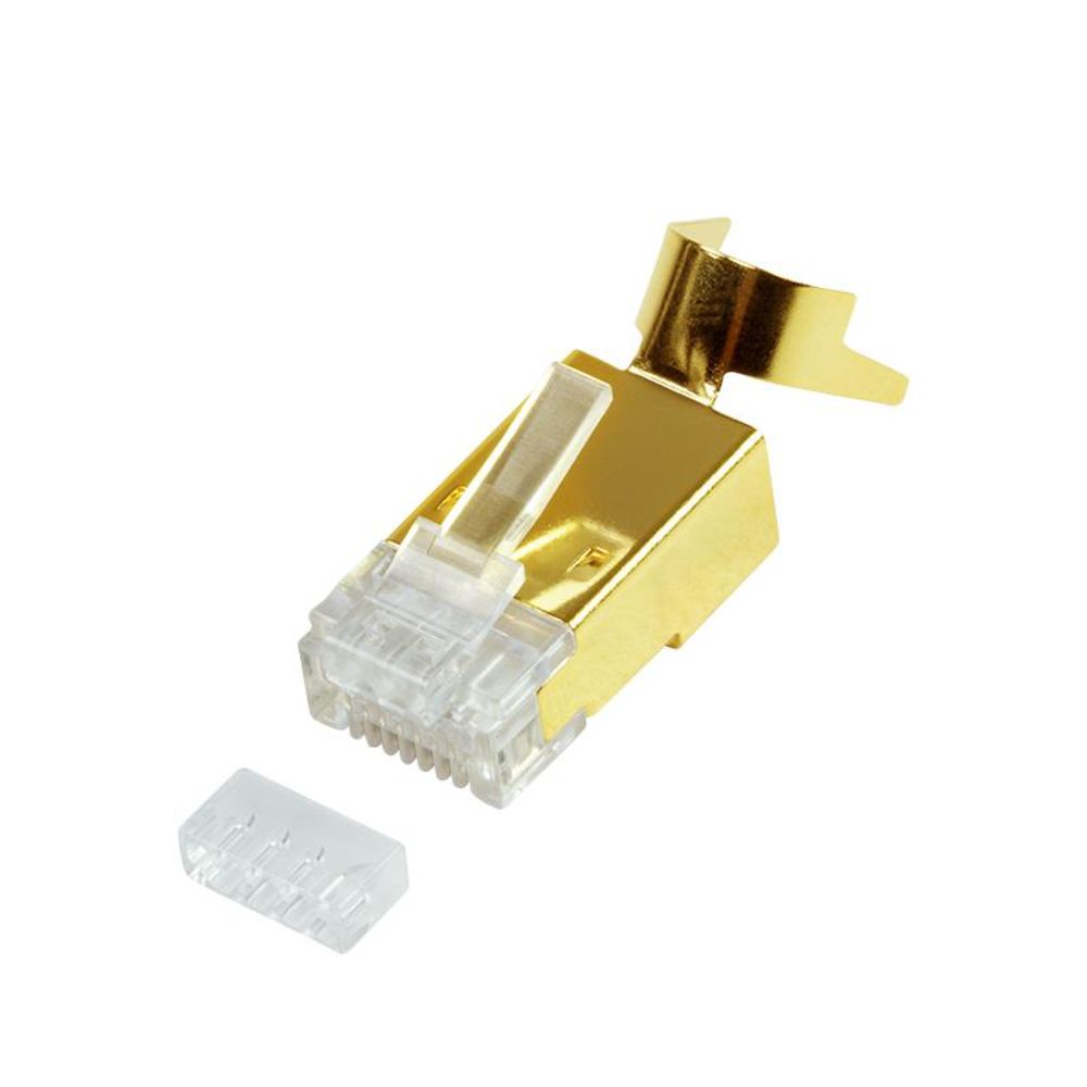 LogiLink RJ45-Modularstecker, Cat.8.1/Cat.6A, geschirmt, vergoldet, 10 Stück