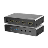 LogiLink HDMI-Switch – 2x2-Port, 4K/60 Hz, HDR, EDID, Downscaler