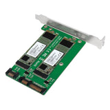 LogiLink 2x SATA zu 2x M.2 SATA SSD Adapter