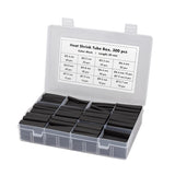 LogiLink Schrumpfschlauch-Set, 300 Stück, 45 mm Länge, 3:1 Schrumpfrate, Schwarz