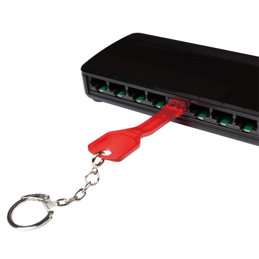 LogiLink RJ45-Port Schloss mit 1x Schlüssel und 10x Schlösser