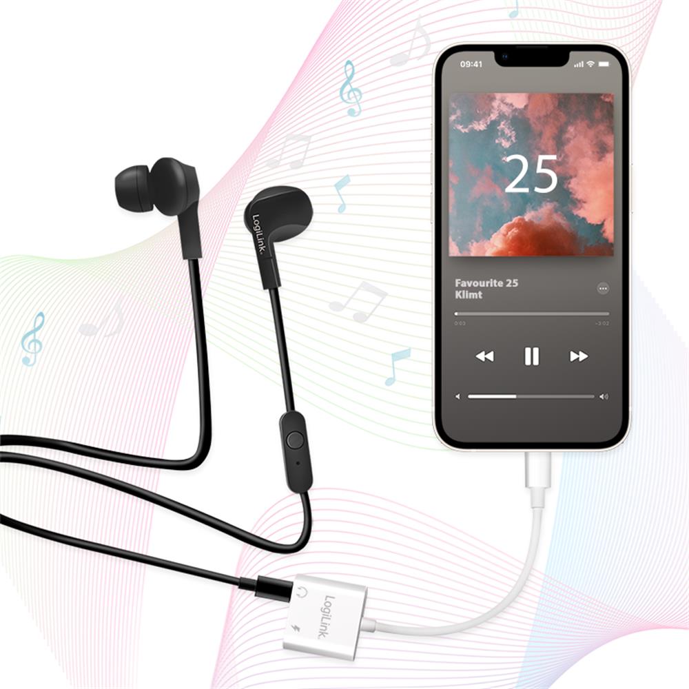 LogiLink USB-C Adapter mit 60W PD-Ladeport & zusätzlichem USB-C Anschluss – Weiß