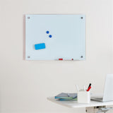 LogiLink Glas-Whiteboard, magnetisch, Wandmontage, 60x45 cm, rahmenlos
