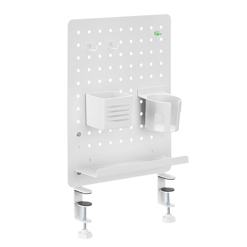 LogiLink Lochplatten-Organizer, Klemmmontage, Weiß, 42×47,7×9,9 cm