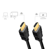 LogiLink HDMI-Kabel, A/M zu A/M, 4K/60 Hz, CCS, schwarz, 3 m