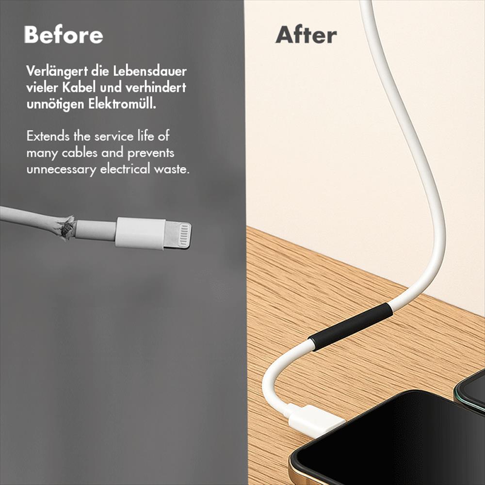 LogiLink Schrumpfschlauch-Set, 300 Stück, 45 mm Länge, 3:1 Schrumpfrate, Schwarz