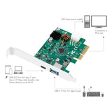 LogiLink PCI-Express Card USB 3.2 Gen 2x1 USB-A & USB-C (PD)