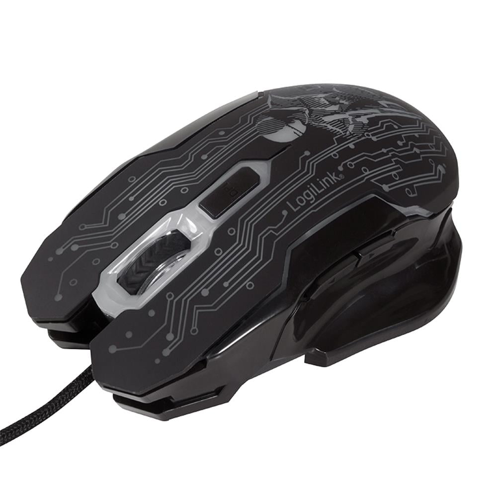 LogiLink USB-Gaming-Maus, 2400 dpi, Schwarz