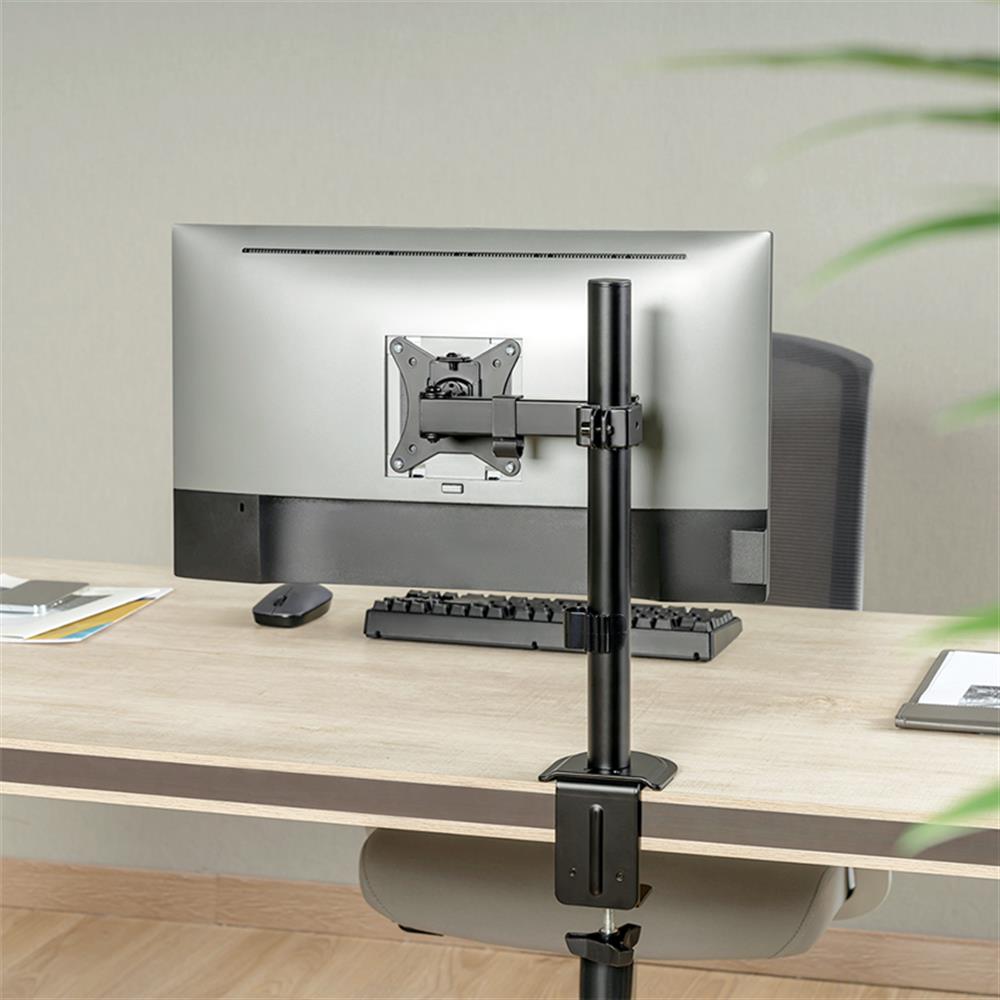 LogiLink Monitorhalterung 17–32", Armlänge 200 mm, Tischmontage, Schwarz