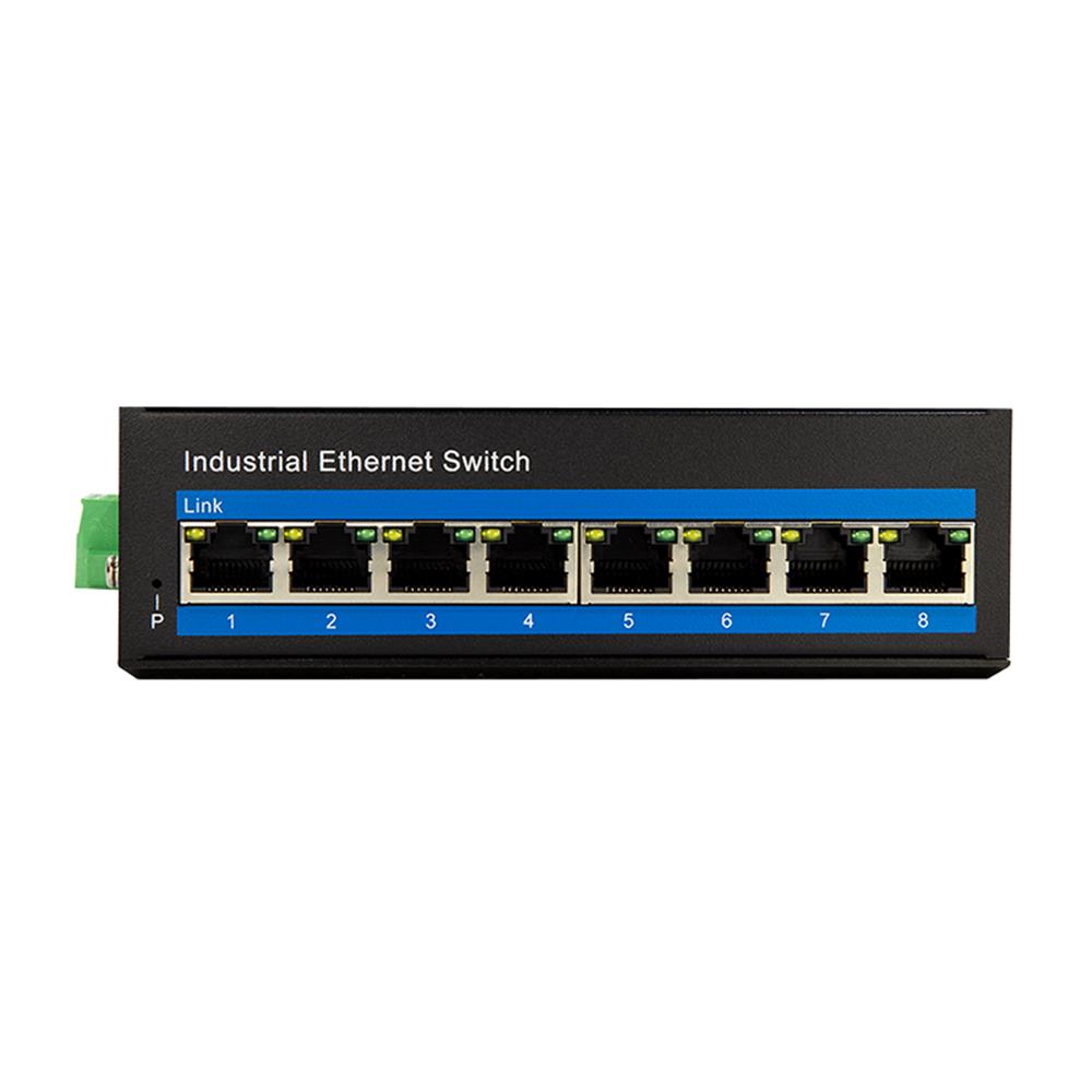 LogiLink Industrial Gigabit Ethernet PoE-Switch – 8-Port, 10/100/1000 Mbit/s