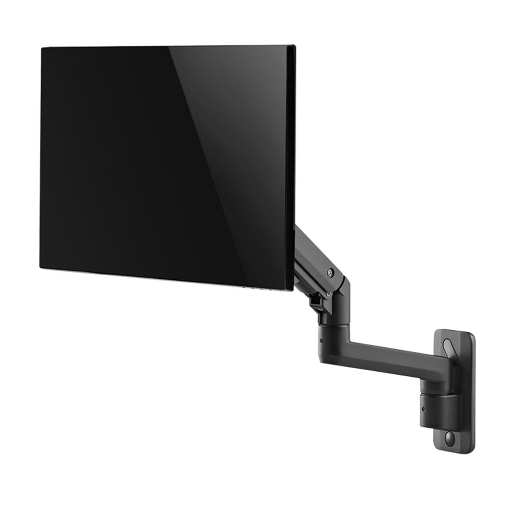 LogiLink Monitorhalterung, 17–49", Wandbefestigung, Gasdruckfeder, Flat & Curved Screens, Aluminium