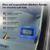LogiLink Digitale Parkuhr, automatische Aktivierung, 24-Stunden-, Datum und Uhrzeit-Anzeige, SOS-Licht, Blau