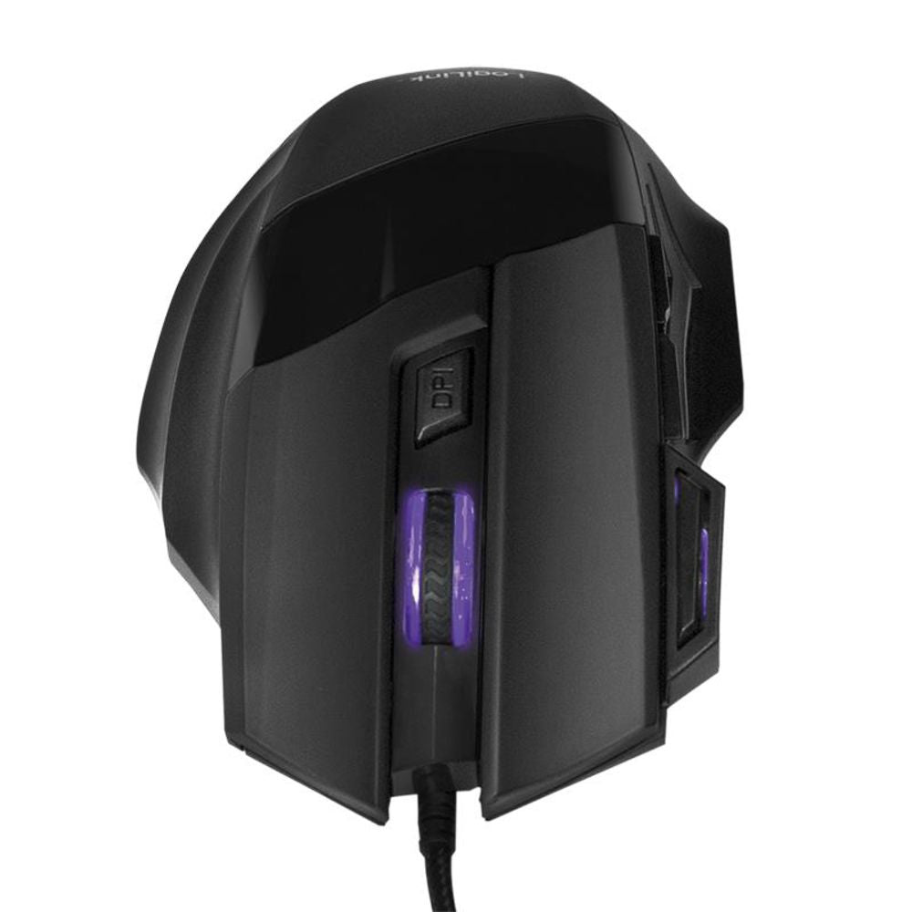 LogiLink Ergonomische USB-Gaming-Maus, 2400 dpi, Schwarz