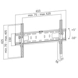 LogiLink TV-Wandhalterung, 37–70", neigbar, 50 kg max.