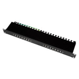 LogiLink Patchpanel 19" Schrankeinbau Cat.6 STP 16 Ports PoE Ethernet