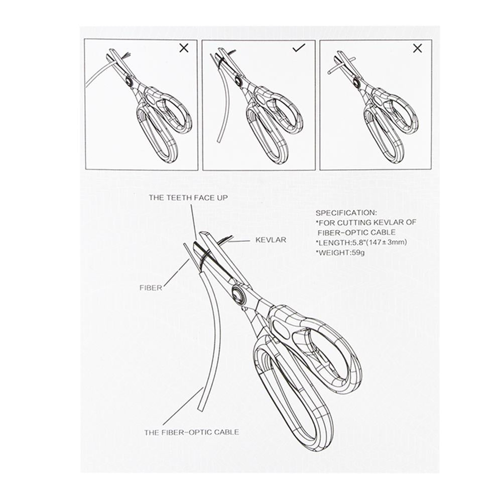 LogiLink Schere für Kevlarfasern in Glasfaserkabel
