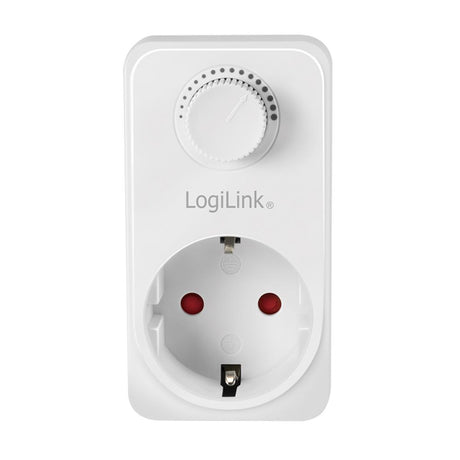 LogiLink Steckdosenadapter mit Dimmer in Weiß